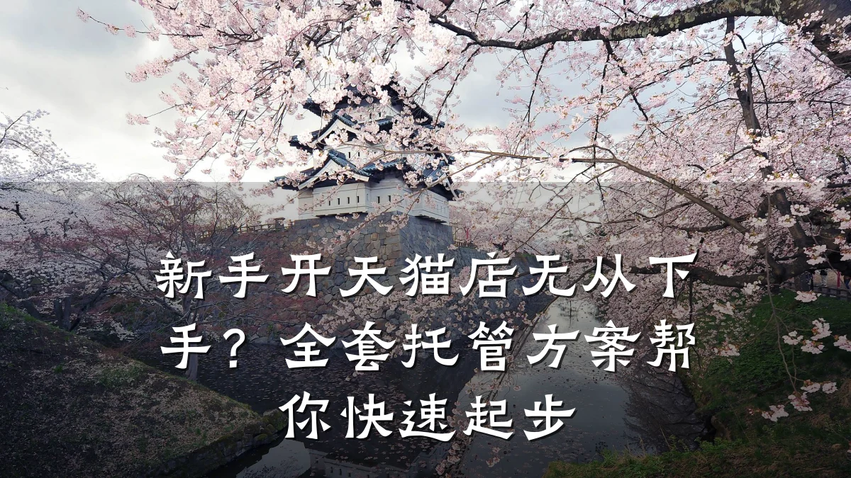 新手开天猫店无从下手?全套托管方案帮你快速起步