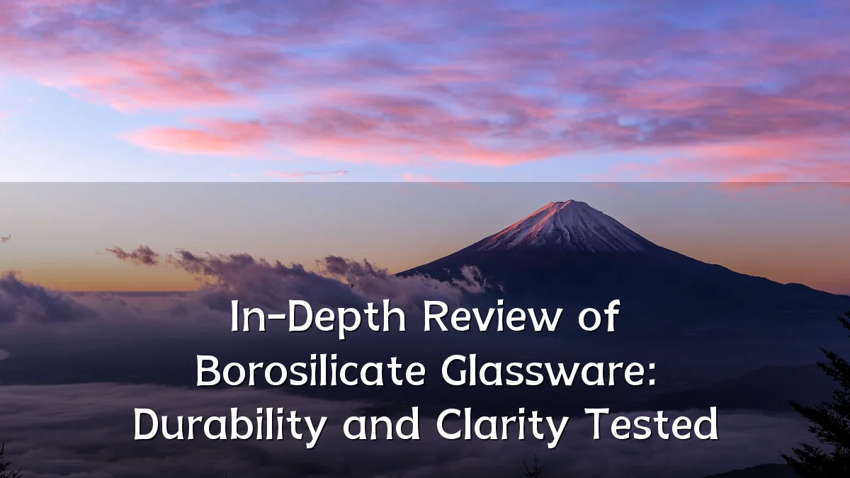 In-Depth Review of Borosilicate Glassware: Durability and Clarity Tested