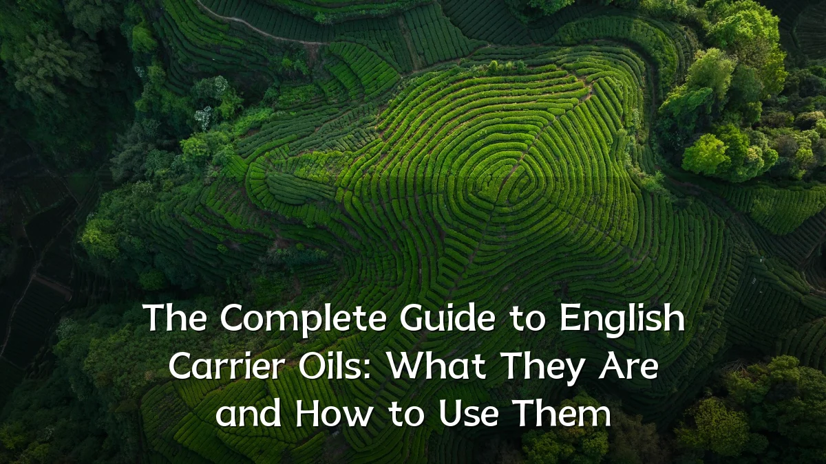 The Complete Guide to English Carrier Oils: What They Are and How to Use Them