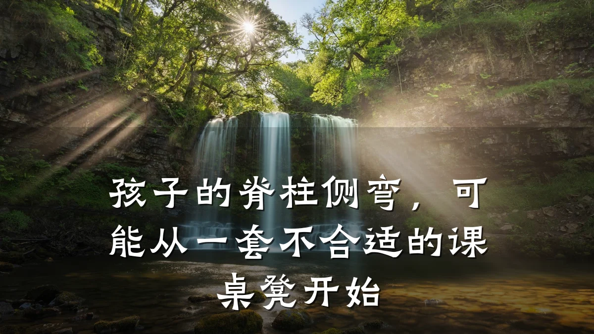 孩子的脊柱侧弯，可能从一套不合适的课桌凳开始