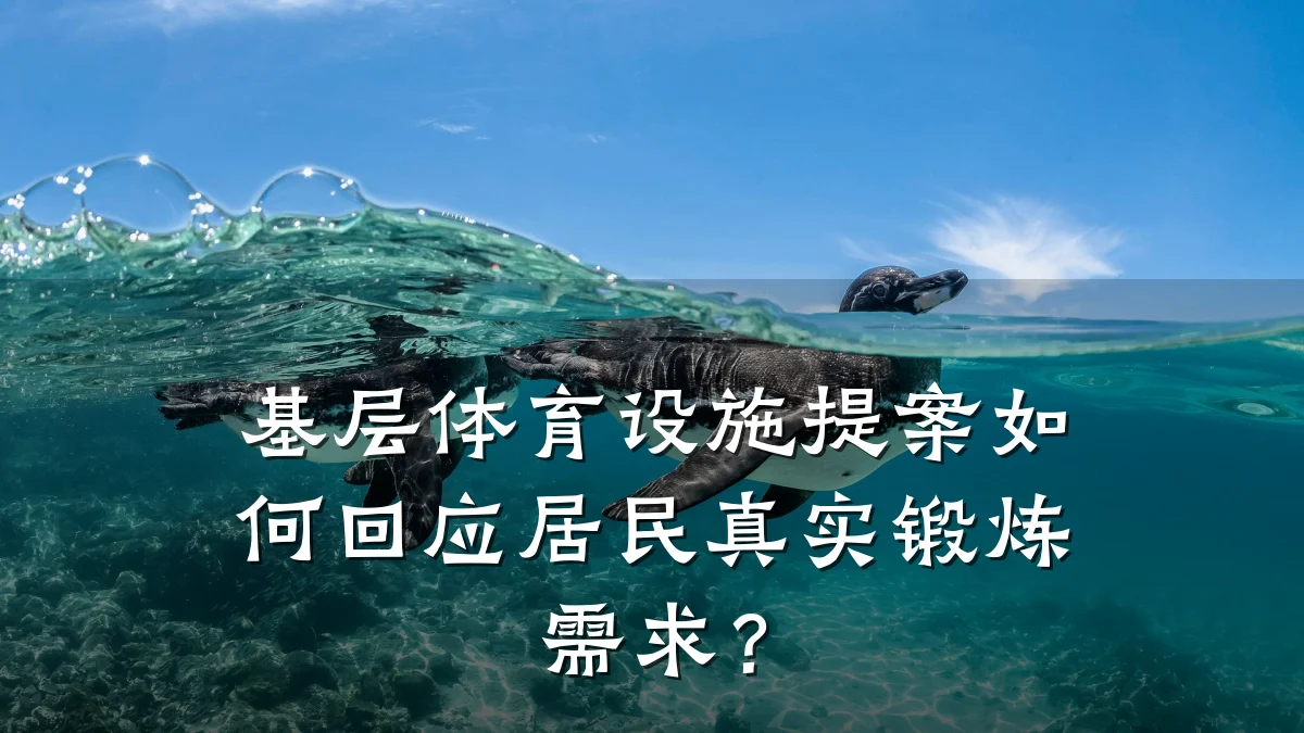 基层体育设施提案如何回应居民真实锻炼需求?