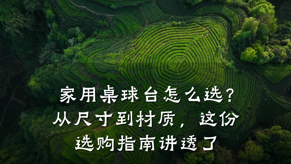 家用桌球台怎么选?从尺寸到材质,这份选购指南讲透了