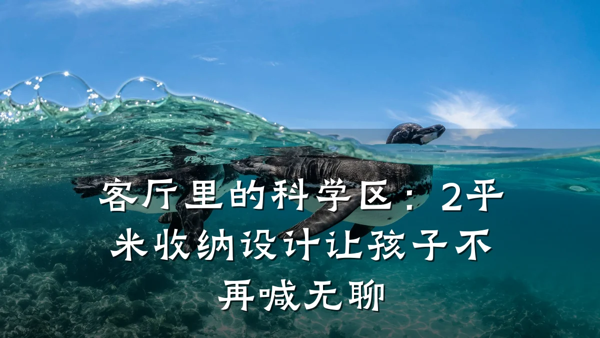 客厅里的科学区:2平米收纳设计让孩子不再喊无聊