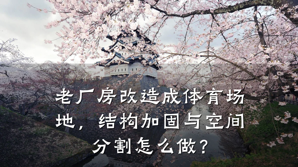 老厂房改造成体育场地,结构加固与空间分割怎么做?