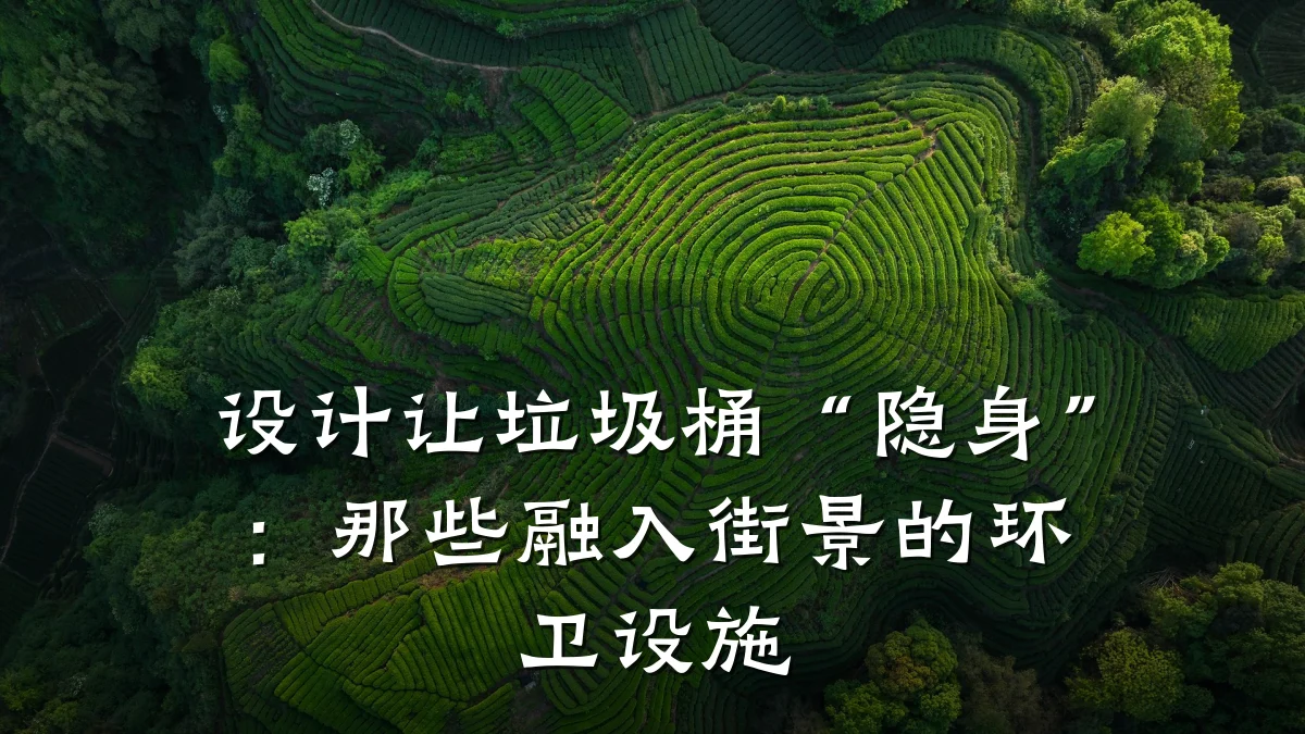 设计让垃圾桶“隐身”：那些融入街景的环卫设施