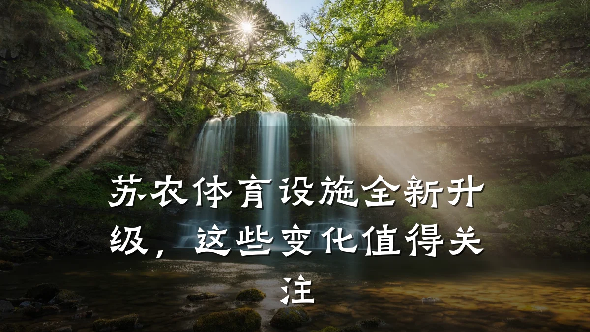 苏农体育设施全新升级，这些变化值得关注