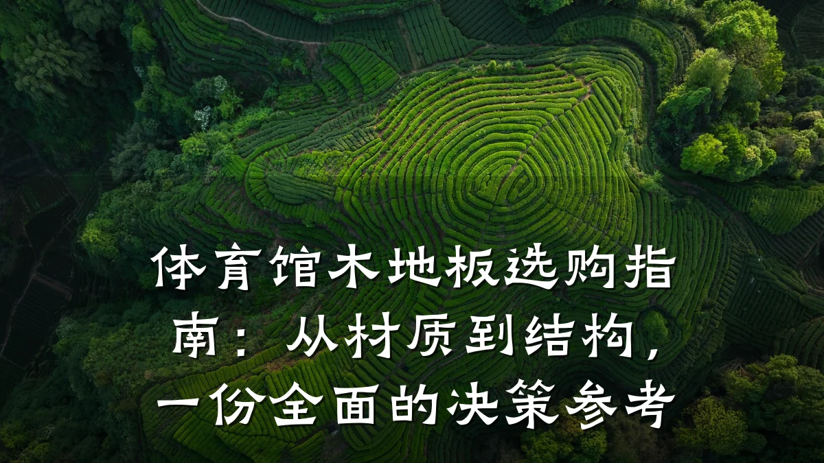 体育馆木地板选购指南:从材质到结构,一份全面的决策参考