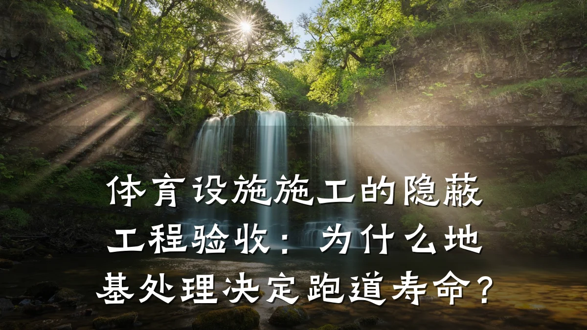 体育设施施工的隐蔽工程验收:为什么地基处理决定跑道寿命?