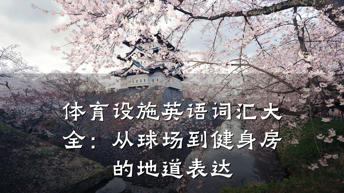 体育设施英语词汇大全:从球场到健身房的地道表达