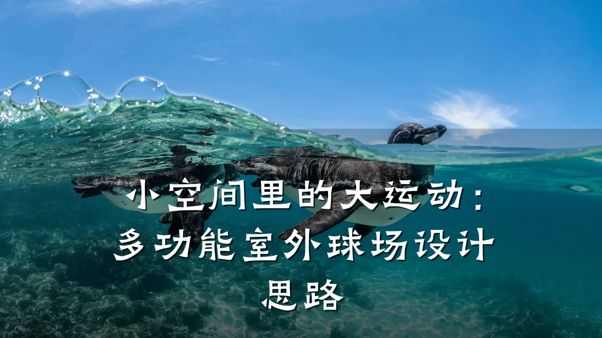 小空间里的大运动:多功能室外球场设计思路