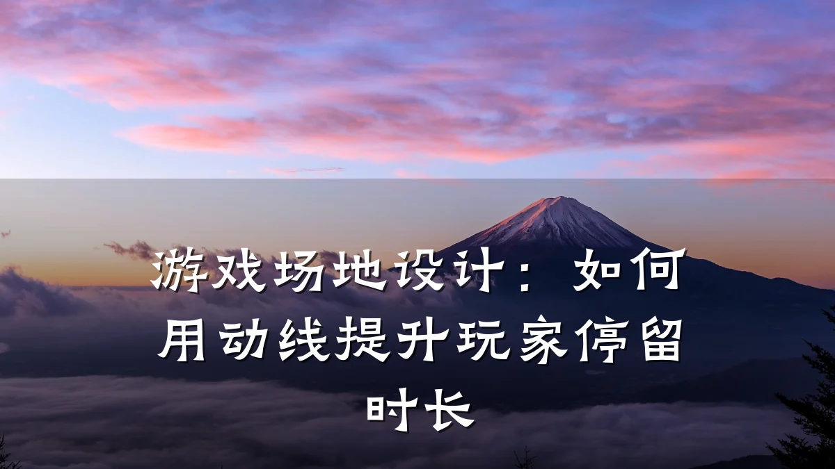 游戏场地设计：如何用动线提升玩家停留时长