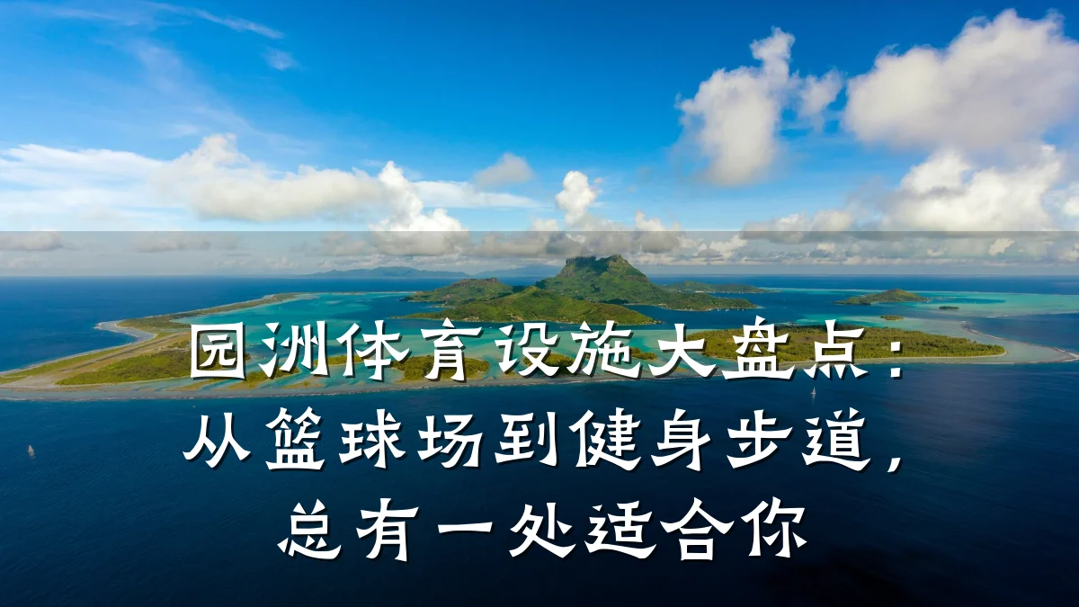 园洲体育设施大盘点:从篮球场到健身步道,总有一处适合你