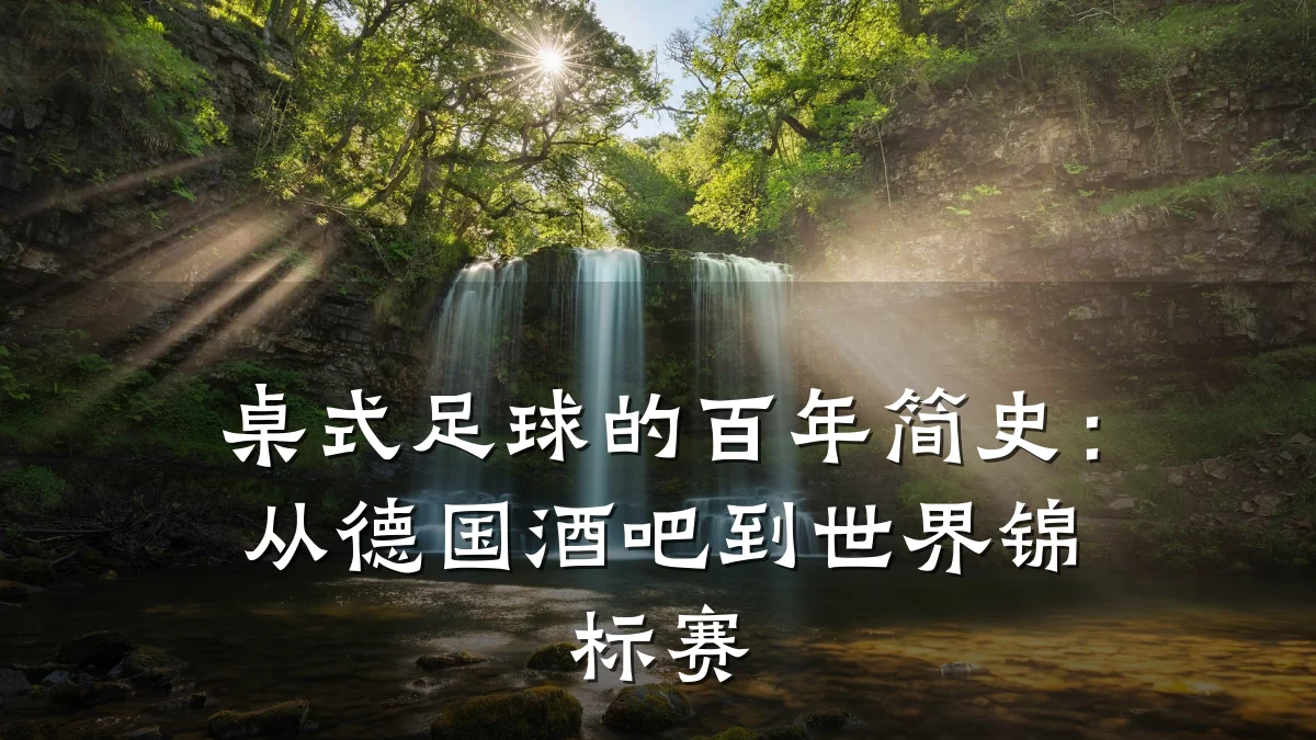 桌式足球的百年简史:从德国酒吧到世界锦标赛