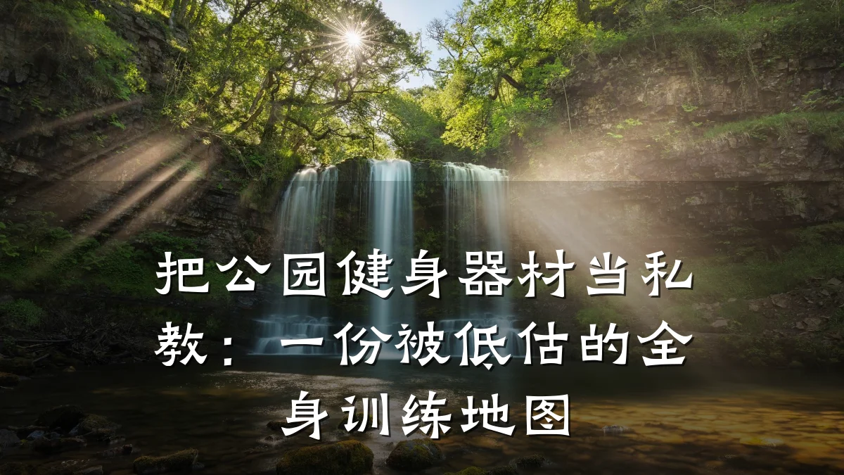把公园健身器材当私教:一份被低估的全身训练地图