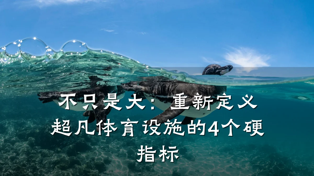 不只是大:重新定义超凡体育设施的4个硬指标