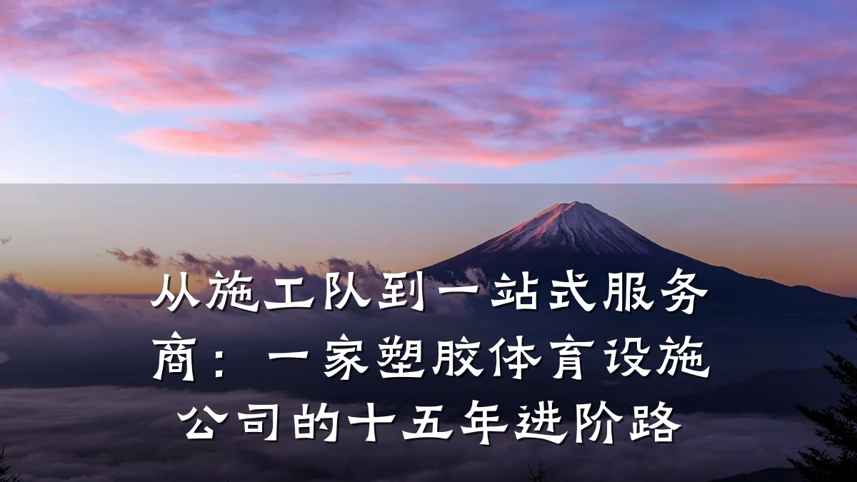 从施工队到一站式服务商:一家塑胶体育设施公司的十五年进阶路