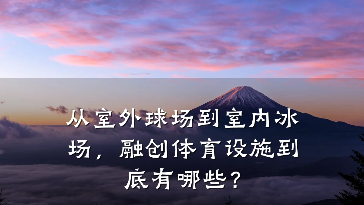 从室外球场到室内冰场,融创体育设施到底有哪些?