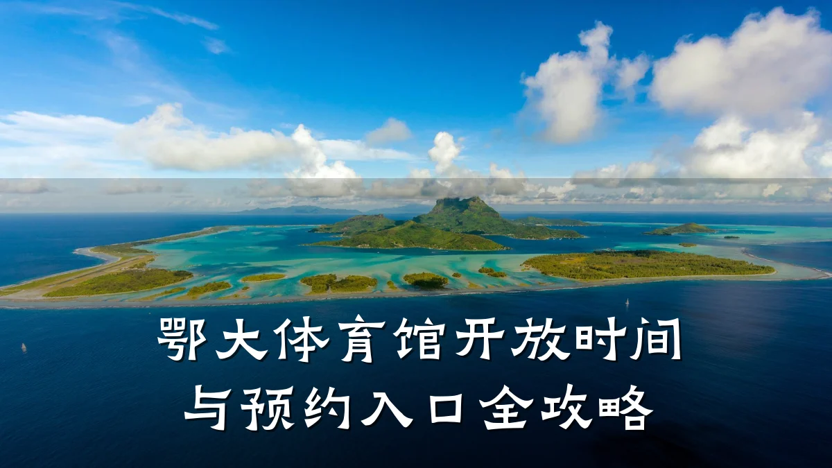 鄂大体育馆开放时间与预约入口全攻略