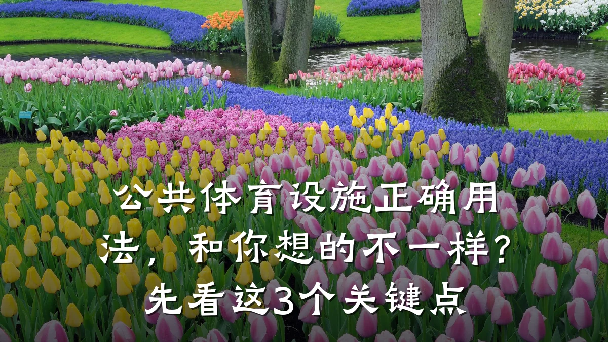 公共体育设施正确用法,和你想的不一样?先看这3个关键点