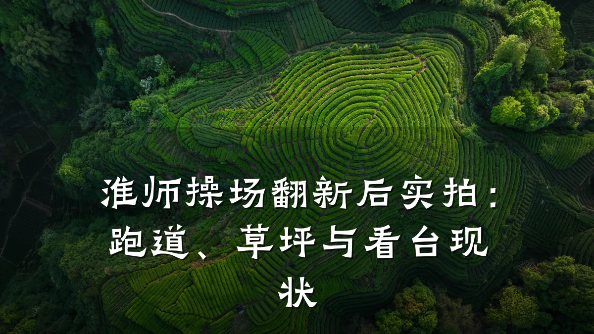 淮师操场翻新后实拍:跑道、草坪与看台现状