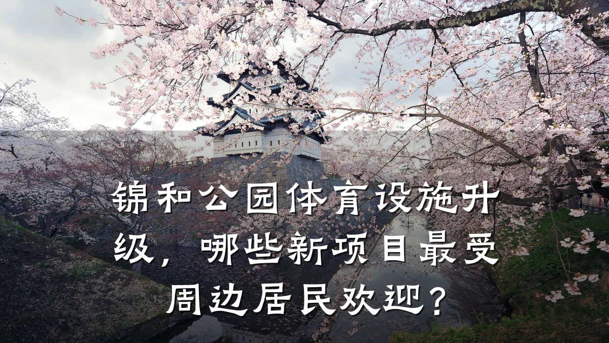 锦和公园体育设施升级,哪些新项目最受周边居民欢迎?