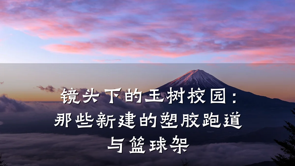 镜头下的玉树校园:那些新建的塑胶跑道与篮球架