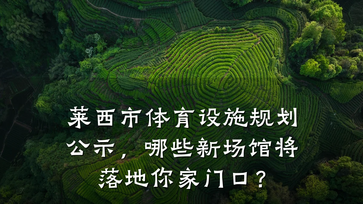 莱西市体育设施规划公示,哪些新场馆将落地你家门口?