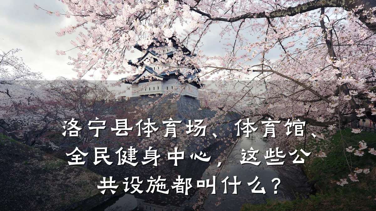洛宁县体育场、体育馆、全民健身中心,这些公共设施都叫什么?