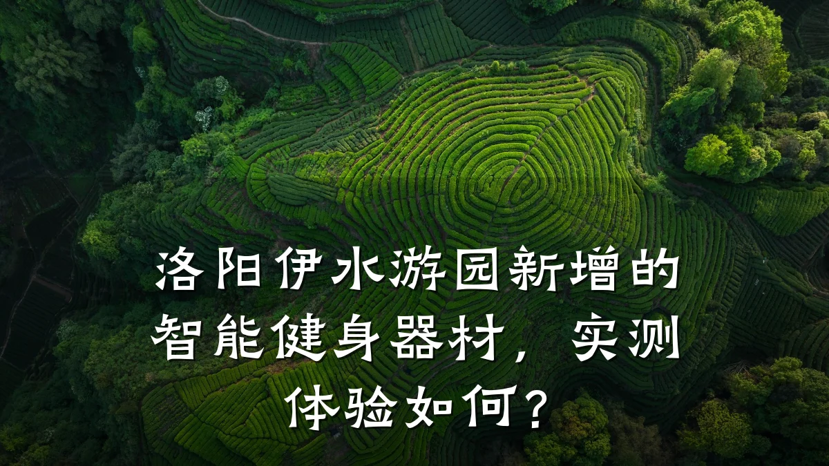 洛阳伊水游园新增的智能健身器材,实测体验如何?