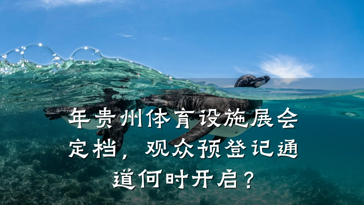 年贵州体育设施展会定档,观众预登记通道何时开启?
