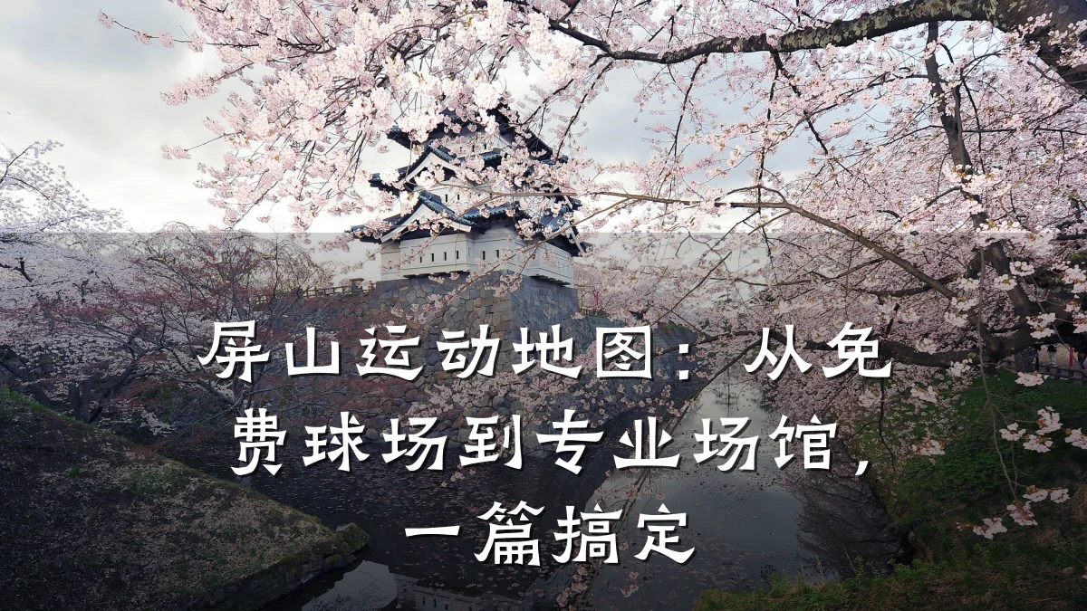 屏山运动地图:从免费球场到专业场馆,一篇搞定