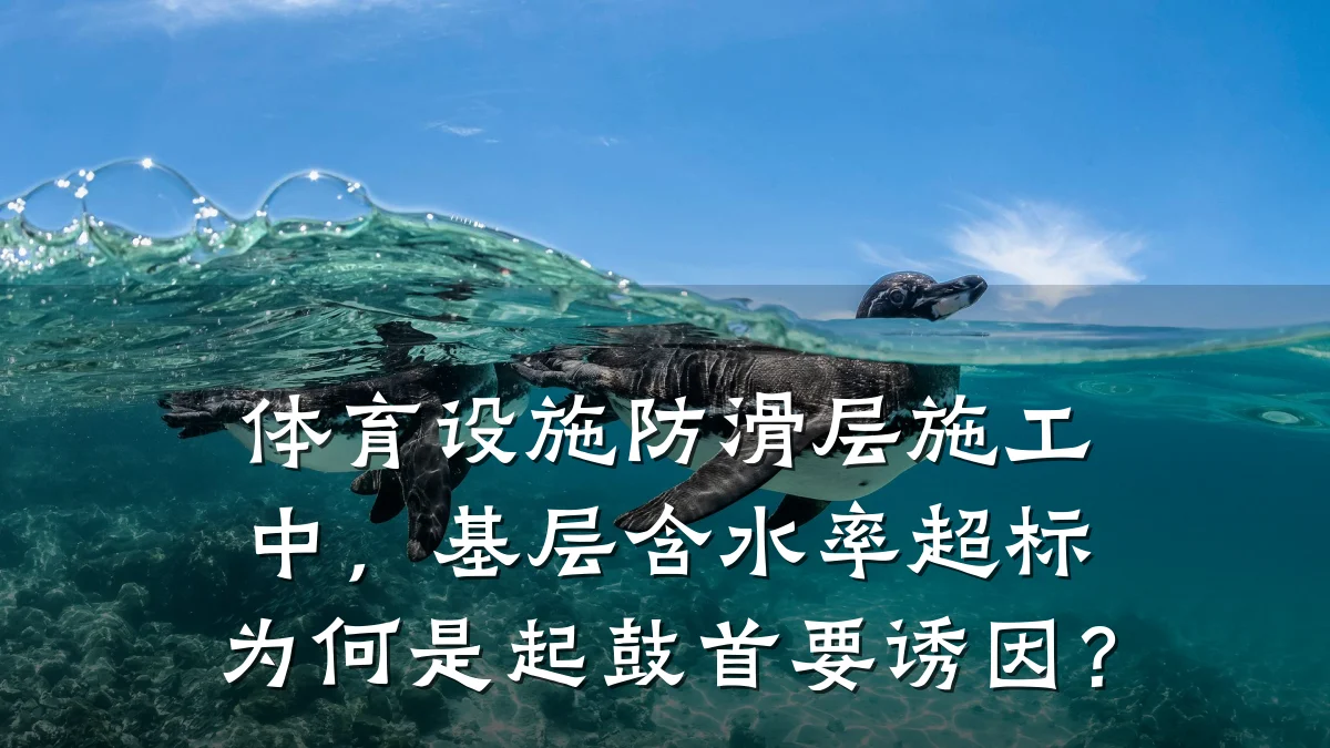 体育设施防滑层施工中,基层含水率超标为何是起鼓首要诱因?