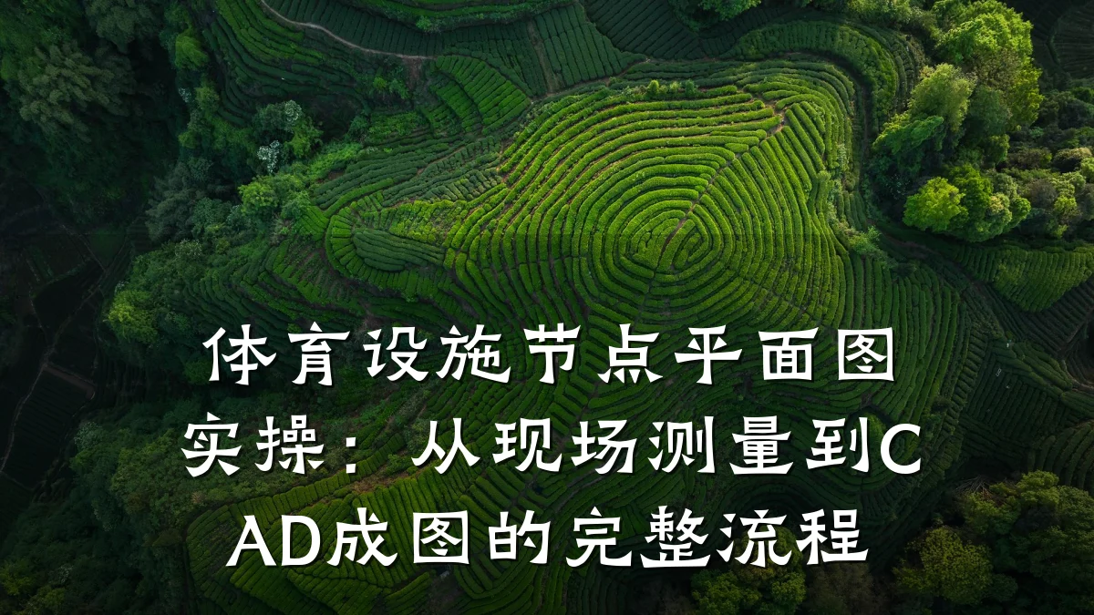 体育设施节点平面图实操:从现场测量到CAD成图的完整流程