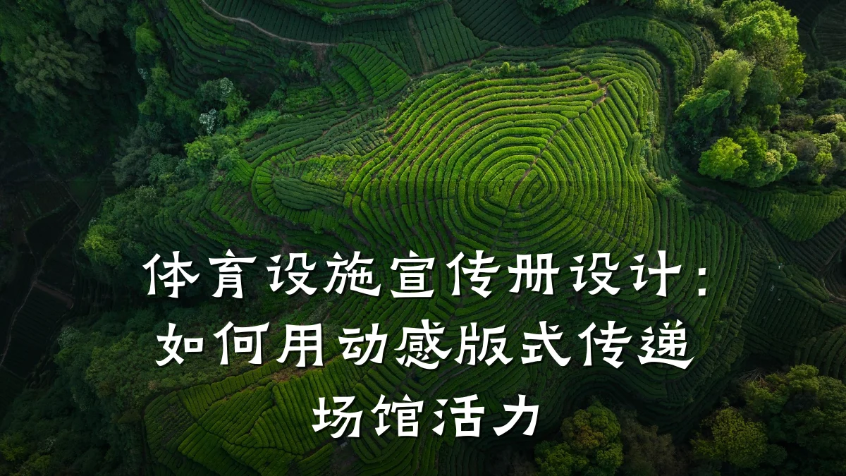 体育设施宣传册设计:如何用动感版式传递场馆活力