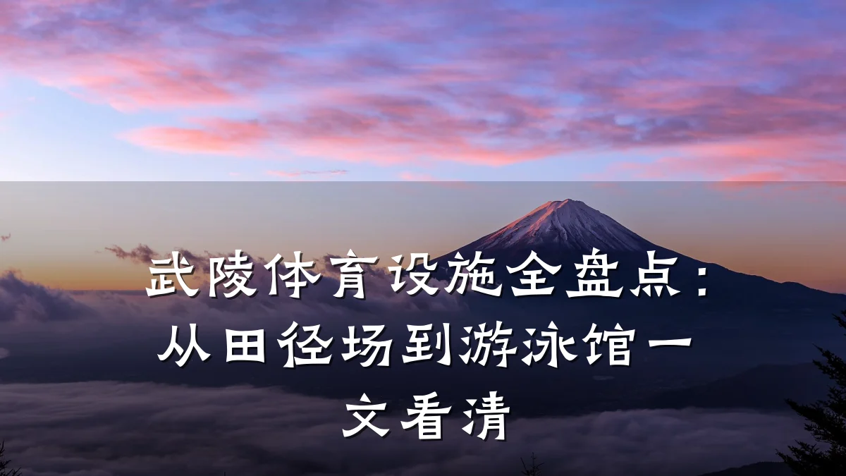 武陵体育设施全盘点:从田径场到游泳馆一文看清