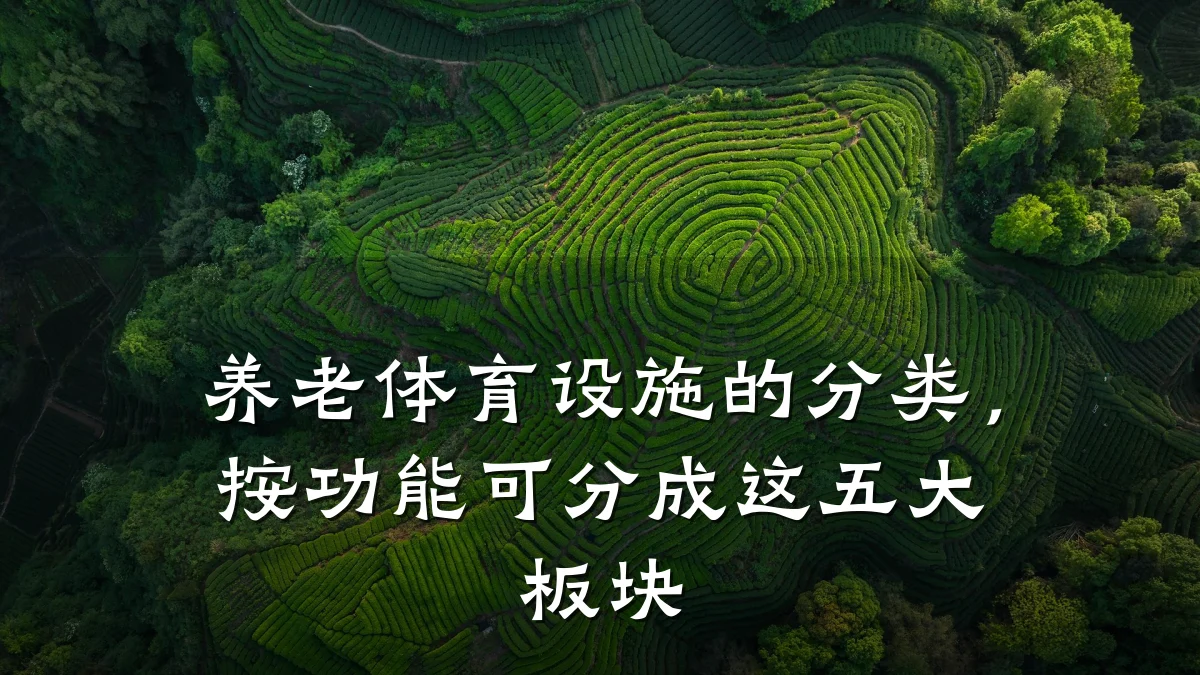 养老体育设施的分类,按功能可分成这五大板块