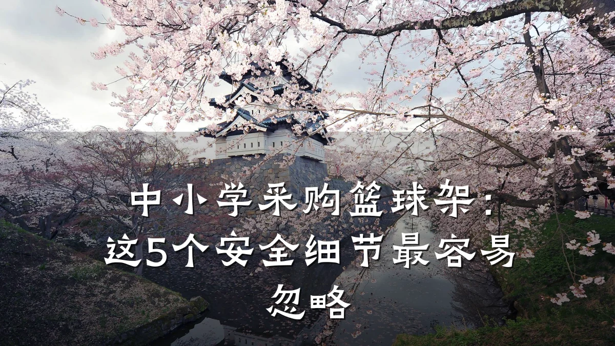 中小学采购篮球架:这5个安全细节最容易忽略